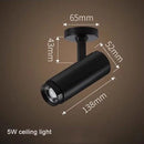 GobekUsa Adjustable Focus Industrial Black Track Spotlights