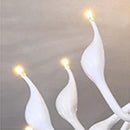 GobekUsa Iron Swan Pendant Lamp | Nordic LED Chandelier for Home Decor