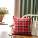 GobekUsa Christmas Plaid Cushion Cover - Festive Holiday Decor Pillow Case