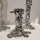 GobekUsa Golden Candlestick Holder Resin Plated Wedding Centerpiece