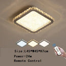 GobekUsa Crystal Round Ceiling Lamp Elegant LED Lighting for Bedroom & Living Room