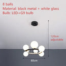 GobekUsa Branching Bubbles Chandelier in Black and Gold for Modern Dining Room