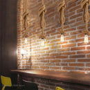 GobekUsa Hemp Rope Net Chandelier Pendant Lamp for DIY Cafe and Bar Decor
