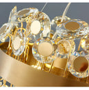GobekUsa Crystal Pendant Chandelier for Kitchen Living Room Restaurant Island