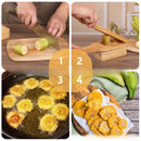 GobekUsa 2-In-1 Wooden Banana Smasher & Meatball Maker for Tostones