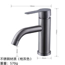 GobekUsa Black Stainless Steel Bathroom Faucet Basin Mixer for Hot and Cold Water