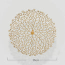 GobekUsa Gold Coral Carp Lotus Leaf Fish Wall Decor Ornaments