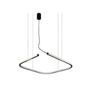 GobekUsa LED Square Sensor Chandelier for Living Room Lighting