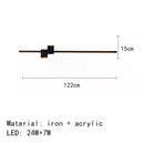 GobekUsa LED Wall Lights: Modern Black White Aluminium Sconce Lamp for Living Room Bedroom