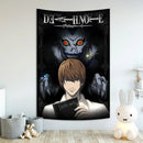 GobekUsa Death Note Aesthetic Tapestry for Bar Cafe Decor - Hot Anime Art Flag