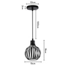 GobekUsa Industrial Black Mini Pendant Light for Dining Room, Bar, and Clothing Store