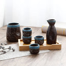 GobekUsa Ceramic Wine Sake Set with Heater and Dispenser
