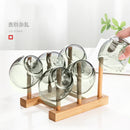 GobekUsa Glass Tea Cup Set for Chinese Kung Fu Tea, Heat Resistant & Thicken Glass