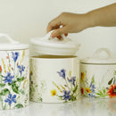 GobekUsa Large Silicone Sealed Flower Storage Jar, Nut & Tea Caddy, Snack Can, Sugar & Spice Canister