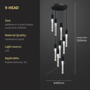 GobekUsa Crystal Bubble Chandelier Pendant Light - Modern Staircase Hanging Fixture