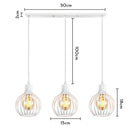 GobekUsa Industrial Wood Pendant Chandelier for Dinning Living Room Kitchen LED Fixture