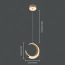 GobekUsa Crystal Oval Gold Ring Pendant Light Chandelier for Living Room & Bedroom