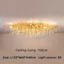 GobekUsa Crystal Luxury Ceiling Chandelier: Modern Living Dining Bedroom Pendant Lights