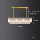 GobekUsa Crystal LED Chandelier: Minimalist Luxury Lighting for Dinning Table