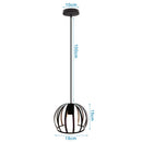 GobekUsa Industrial Metal Ball Pendant Light for Bedroom Kitchen Island