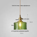 GobekUsa LED Brass Pendant Lamp Modern Clear Glass Dining Light