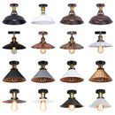 GobekUsa Industrial Flush Mount Light for Home Decor in Bedroom, Kitchen, Living Room