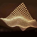 GobekUsa Acrylic Crystal Hanging Chandelier LED Ceiling Pendant Light for Living Room Lobby Customize Hotel