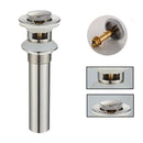 GobekUsa Gold Large Round Bathroom Pop-up Drain for Copper Washbasin Sink