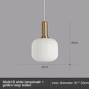 GobekUsa Gray Glass LED Pendant Lights for Modern Nordic Home Decor