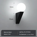 GobekUsa Glass Ball Modern G9 LED Wall Sconce, 9W Indoor Wall Lamp for Bedroom Living Room