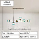 GobekUsa Glass Ball Ceiling Chandelier for Kitchen Dining Living Room