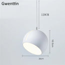 GobekUsa Gold Ball Pendant Light: Nordic Modern LED Hanging Lamp for Home Decor