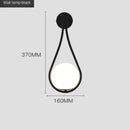 GobekUsa Glass Ball Golden LED Wall Lamp for Living Bedroom, Minimalist Nordic Design