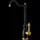 GobekUsa Gold Kitchen Sink Faucet Cold Water Tap 360° Rotating Drinking Faucet Solid Brass