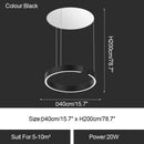 GobekUsa LED Ring Chandelier: Modern Dining Room Table Lighting & Home Decoration