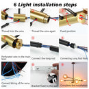GobekUsa LED Ceiling Lights Industrial Iron Black Golden Nordic Minimalist Décor