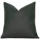 GobekUsa Geometric Faux Leather Throw Pillow Cover - Modern Luxury Pillowcase