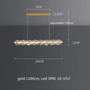 GobekUsa Dimmable Crystal Chandelier Pendant Light for Modern Luxury Living Room.