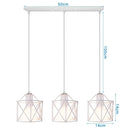 GobekUsa Iron Frame Retro Led Pendant Light for Kitchen Dining Living Room