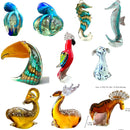 GobekUsa Handmade Crystal Sika Deer Figurine Blown Glass Animal Craft Home Decor