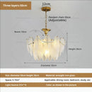 GobekUsa Cream Wind Feather Pearl Crystal Chandelier for Luxury Living Room and Bedroom