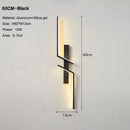 GobekUsa Black Gold LED Wall Lights: Modern Wall Sconce for TV Background, Bedroom, Stairs