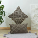 GobekUsa Geometric Diamond Pattern Plush Cushion Cover for Stylish Home Decor