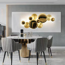 GobekUsa Large Metal Gold Wall Sconce Lamps LED Modern Luxury Home Decor Light