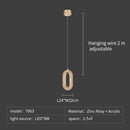GobekUsa Crystal Rings Chandelier: Staircase Luxury LED Lighting Fixture