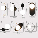 GobekUsa Glass Gold LED Wall Lamp for Chic Indoor Lighting