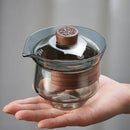 GobekUsa Glass Tureen Teapot Cover Bowl Puer Oolong Kung Fu Tea Set
