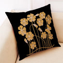 GobekUsa Ginkgo Leaves Linen Cushion Cover for Modern Home Decor & Living Room