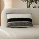 GobekUsa Knitted Crochet Cushion Cover Black Gray White Nordic Simple Luxury Pillowcase