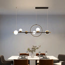 GobekUsa LED Long Strip Pendant Light: Nordic Minimalist Design for Living Room, Restaurant, Bar
